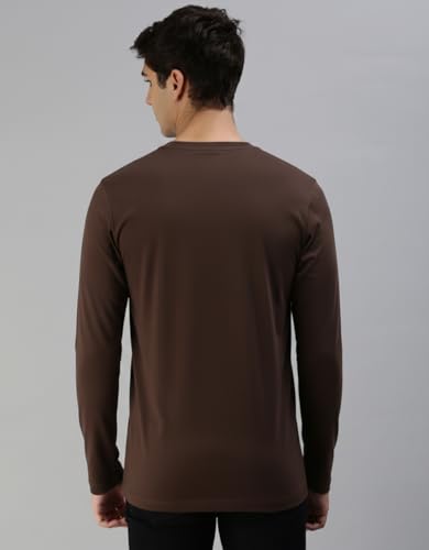 Image of Veirdo Men's Full Sleeve Printed T-Shirt | Trendy Graphic Print Tee