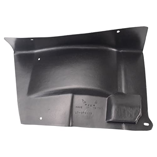 Image of TRQ Front Left Fender Splash Shield Black Drivers Side Compatible with 2007-2010 Chrysler Sebring 2008-2010 Dodge Avenger CH1250136