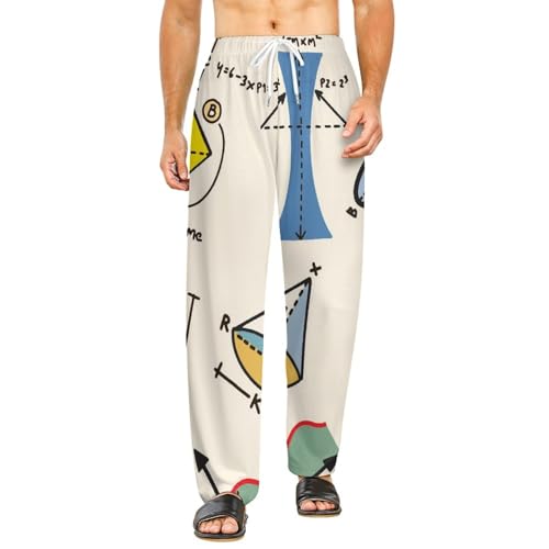 Vêtements de nuit pantalon de détente femme géométrique long taille S