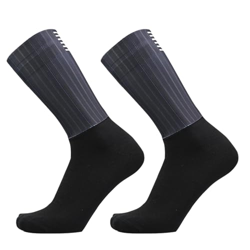 Aero Socks Cycling Men Women Non-Slip Silicone Aerodynamic Cycling Aero Socks one size 6-12