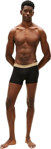 Tommy Hilfiger Herren 3er Pack Boxershorts Trunks aus Baumwolle mit Stretch, Schwarz (Blk/Citrnela/Woodridge), L 4