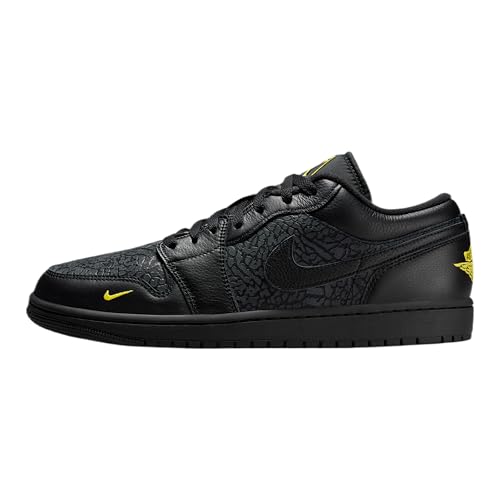 Air Jordan 1 Low SE Men's Shoes (Black/Anthracite/Tour Yellow) Size 10.5