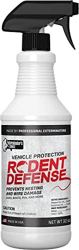 Exterminators Choice - Rodent Defense Spray for Cars and Trucks - Non-Toxic Deterrent for Pest Control - Repels Mice and Rats - Vehicle Protection - Safe for Kids and Pets (32 Ounce)
