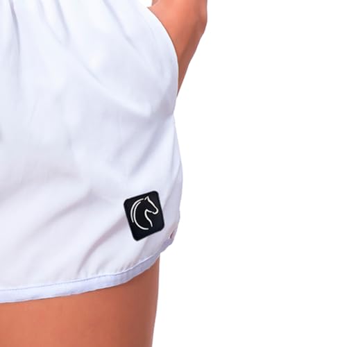Short Feminino Academia Tactel Básico com Bolsos Laterais Uso Casual ou Treino Soltinho Secagem Rápi