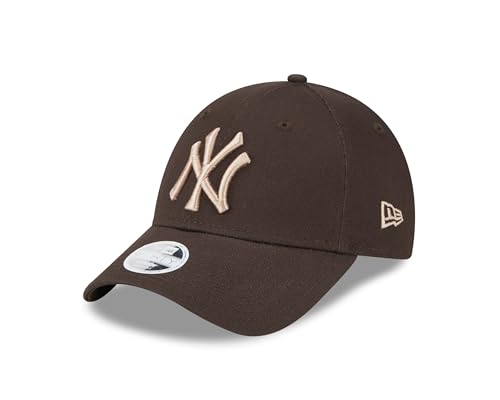 New Era New York Yankees - MLB Baseball - - Basecap Kappe Cap - Frau Mädchen - verstellbar Teamlogo - braun - One-Size