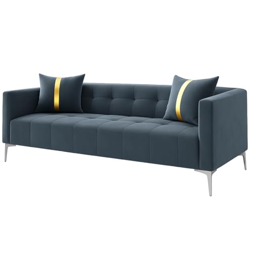 Image of Furny Homeland 3 Seater Fabric Sofa Set (Grey) | Soft Velvet Fabric | Modern Design | Comfortable Seating | Living Room Furniture