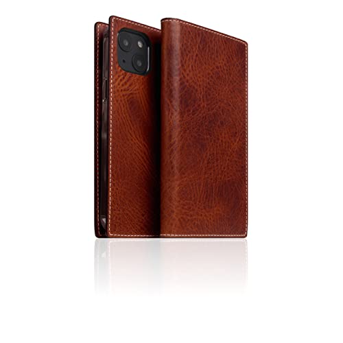 Étui portefeuille iPhone 14 Plus en cuir marron SLG D7 idéal pour ranger cartes et billets
