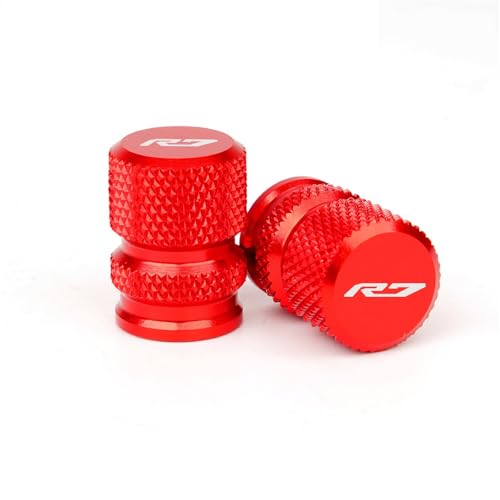Tapas de válvula CNC Yamaha R7 en aluminio anodizado de alta resistencia para llantas