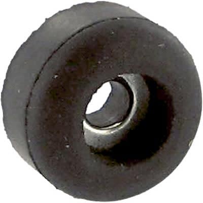 Abbatron/HH Smith, 2190, Bumper/Chassis Feet - 1/2 OD - 1/4 Height - 1/4 Recess Diameter - 1/8 Recess Depth - 1/8 Screw Clearance ID - Black. (100 Item/s)