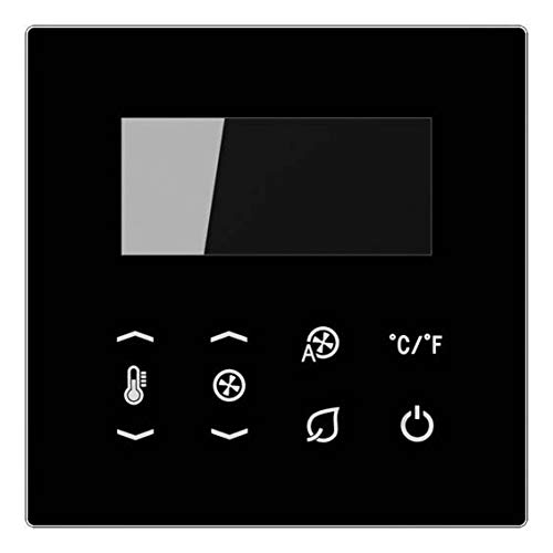 Écran pour thermostat Fan Coil Noir LS990 au design minimaliste haut de gamme