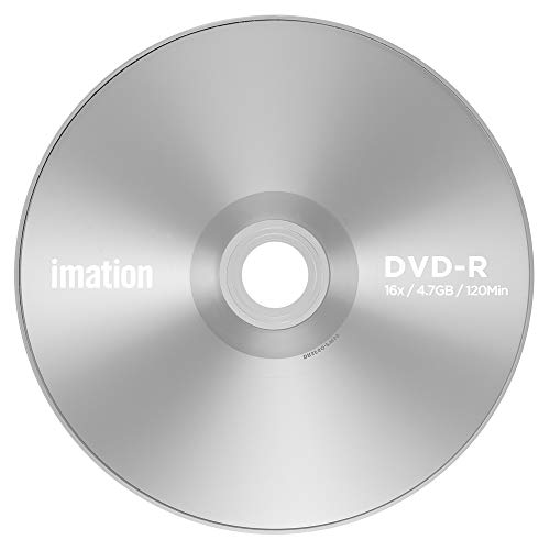 50 Pack Imation DVD-R 16X 4.7GB/120Min Branded Logo Blank Media Recordable Movie Data Disc