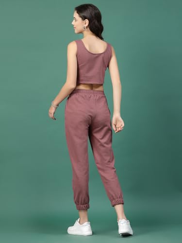 Image of Rigo Cotton Co-ord Set for Women | Round Neck, Slim Fit Tracksuit Co-ords Set for Women | Stylish Dresses for Women | Casual Wear, Beach Wear, Vacation Wear Outfit for Women