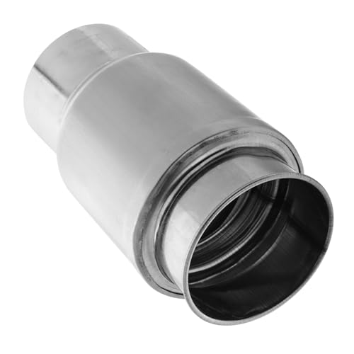 ANDRESLAD ステンレス鋼製排気管アダプタ ガス給湯器用煙突エルボ 排気通気ホース ストーブ用直管コネクタ 耐久性のある波形構造で柔軟な設置に対応 室内ストーブの排煙 ガス排出に