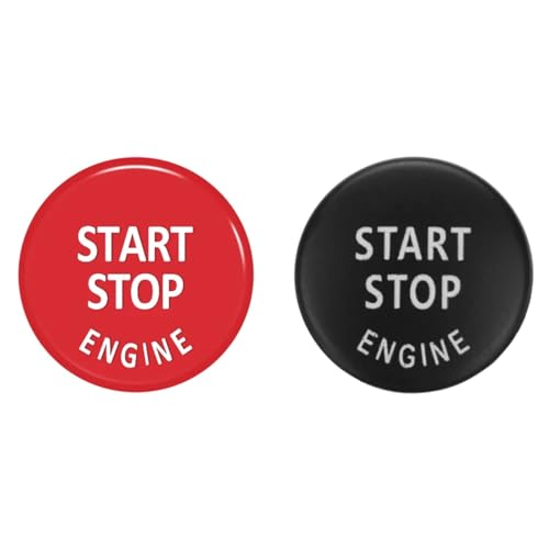 Couvercle bouton démarrage BMW E60 E87 X5 E70 cache rouge noir 1pc