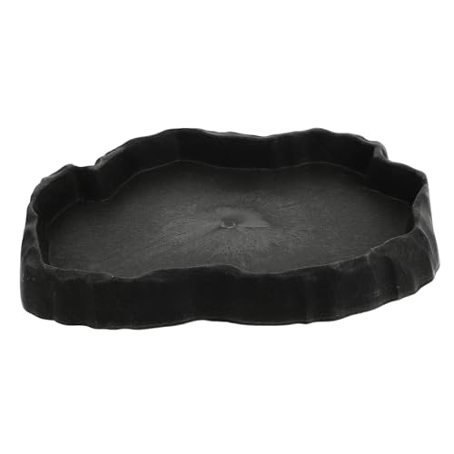 GALPADA 1Pc Capacity Reptile Food Basin Safe and Easy to Clean Water Bowl for Lizards and Crawling Pets Feeding Tool with Special Rim Prevent Worm Escape