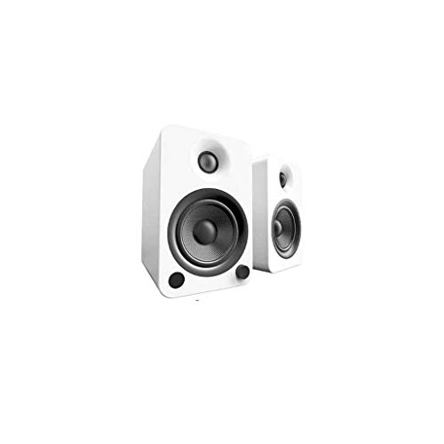 Image of Kanto YU6MW Powered Bookshelf Speakers with Bluetooth and Phono Preamp | Pair | Matte White