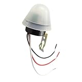 Homoyoyo Interruptor Fotocélula Sensor De Luz Exterior Forma De Hongo Control Automático Para Alumbrado Público y Vías Sensor De Fotocelda De Alta Precisión Para Uso Calles y Pasajes