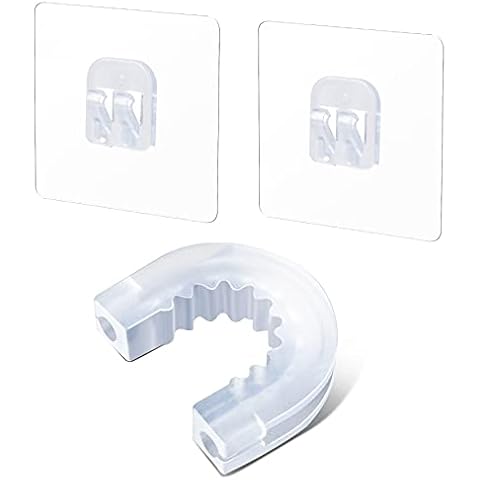 YeeBeny Bathroom Shower Caddy Connector with 2pcs Adhesive Sticker, Simple Household Items, Hook Mount for Shower Caddy Basket Bathroom Shelf Compatible with Zenna Home, GeekDigg, Decobros Cover