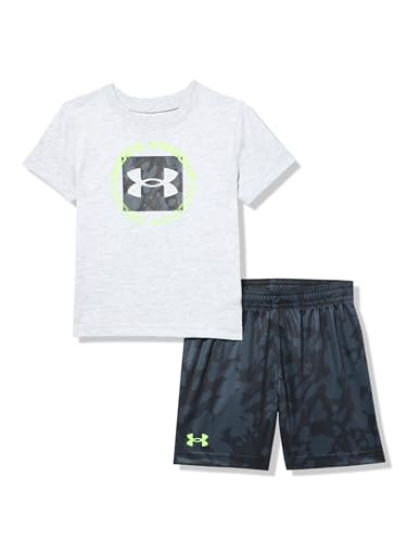 Image of Under Armour Boys 2-piece Short Sleeve Graphic T-Shirt and Shorts Set, Lightweight & Breathable