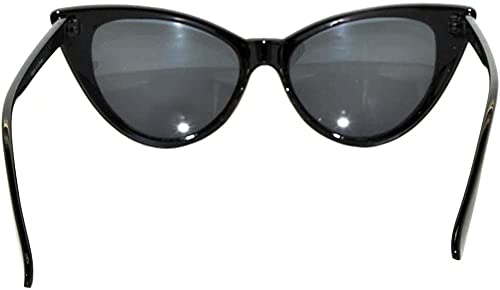 Black Cat Eye Smoke Lens Sunglasses Plastic Frame Stylish Vintage UVB UVA protection3