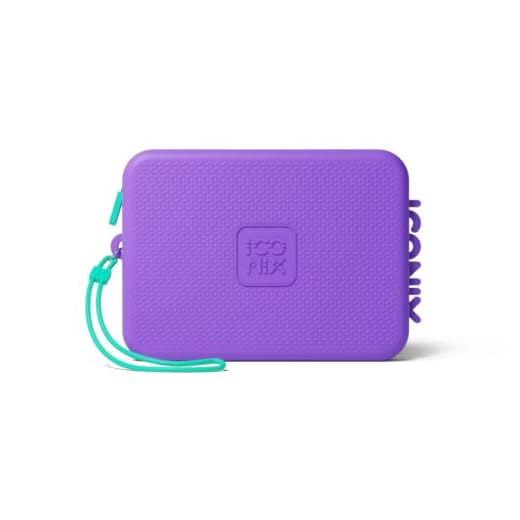 ICONIX Pochette Donna 2025 – Elegante e Spaziosa, Perfetta per Mare, Casa e Piscina, in Varie Colorazioni (Viola Acquamarina, Pochette)