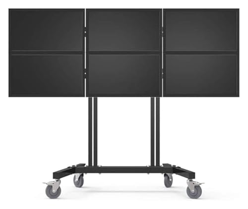 Soporte móvil para TV de 15-27 pulgadas con ruedas y ajuste de altura miniatura 1