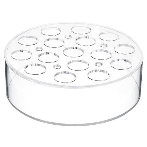 Centre de table rond de 20,3 cm en acrylique transparent haute finition - 2