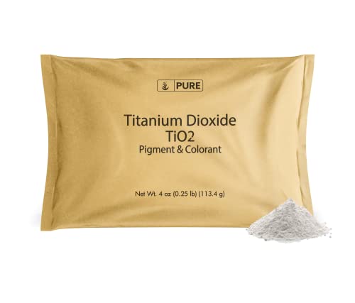Pure Original Ingredients Titanium Dioxide (4 oz) Naturally Occurring, Pigment & Colorant