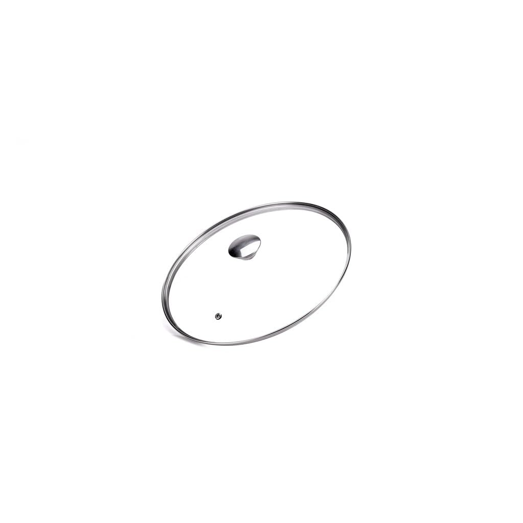 Moneta Glass Lid with Stainless Steel Edge and Knob, 16 cm