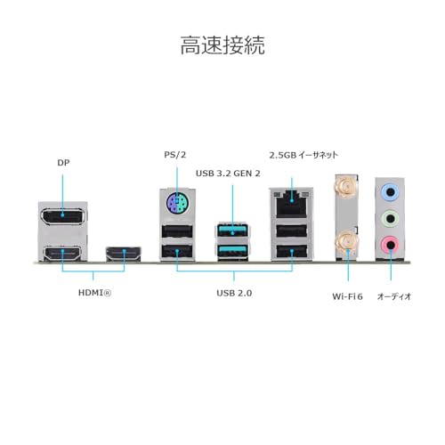 Image of ASUS Prime B760M-A WiFi D4 (LGA 1700) mATX Motherboard, PCIe 4.0, M.2 Slots, 2.5Gb Ethernet, Wi-Fi 6, DisplayPort, Dual HDMI, SATA 6 Gbps, Rear USB 3.2 Gen 2, Front USB 3.2 Gen 1 Type-C, Aura Sync
