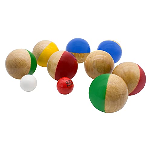 GICO Boccia Spiel aus Massivholz, 8 Kugeln, Durchmesser 7 cm -Made in EU- 3011 – Bild 3