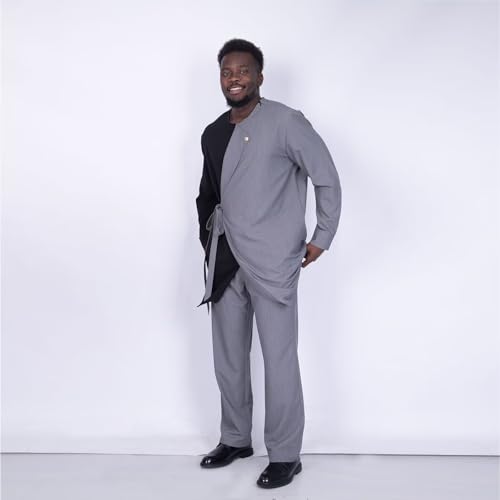 African Men Clothes Dashiki Suits Patchwork African Outfits 2 Piece Mens Formal Attire Nigerian Clothing Party Wear3