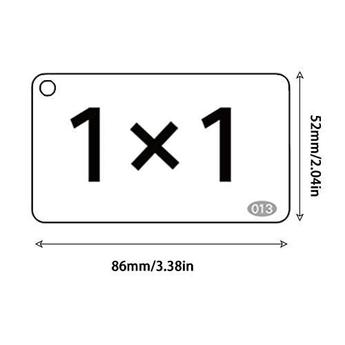 Cartões Flash de Adição e Subtração, Flashcards multifuncionais para matemática, Variedade 90 cartõe