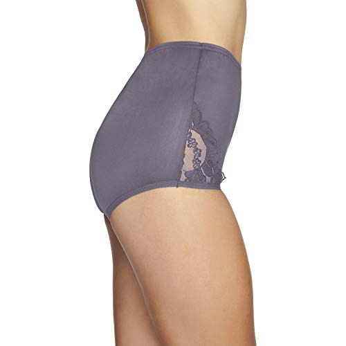 Image of Vanity Fair Women's Underwear Perfectly Yours Traditional Nylon Brief Panties, Dusty Mauve, X-Large (8)