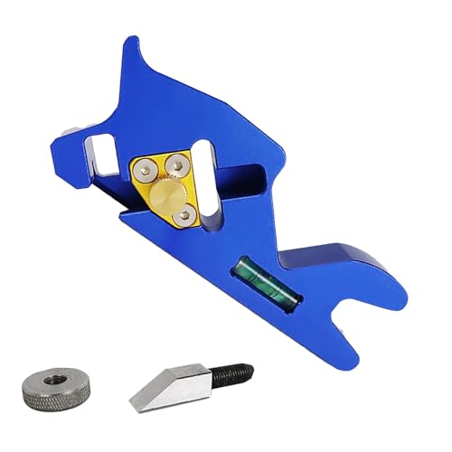 Wpsagek Herramienta manual para desbiselado, cepilladora manual con bisel de 45°, Cepilladora manual biselada a 45°, Dispositivo de bloque ajustable de carpintero para recortar, elaborar madera y