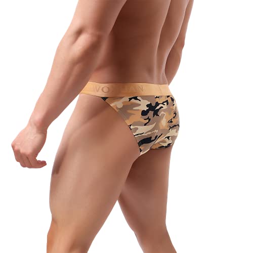 All-Neel Mens Camouflage Briefs Sexy Bikini Soft Breathable Low Rise Underwear #TOP2