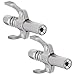 HARSKIYER 2 Pcs Grease Gun Coupler, Quick Lock Grease Gun Tips with Double Handles & 6 Tickened Claws, Stainless Steel Construction 12,000 PSI Preessure, Universal Fit for Automotive, Industrial