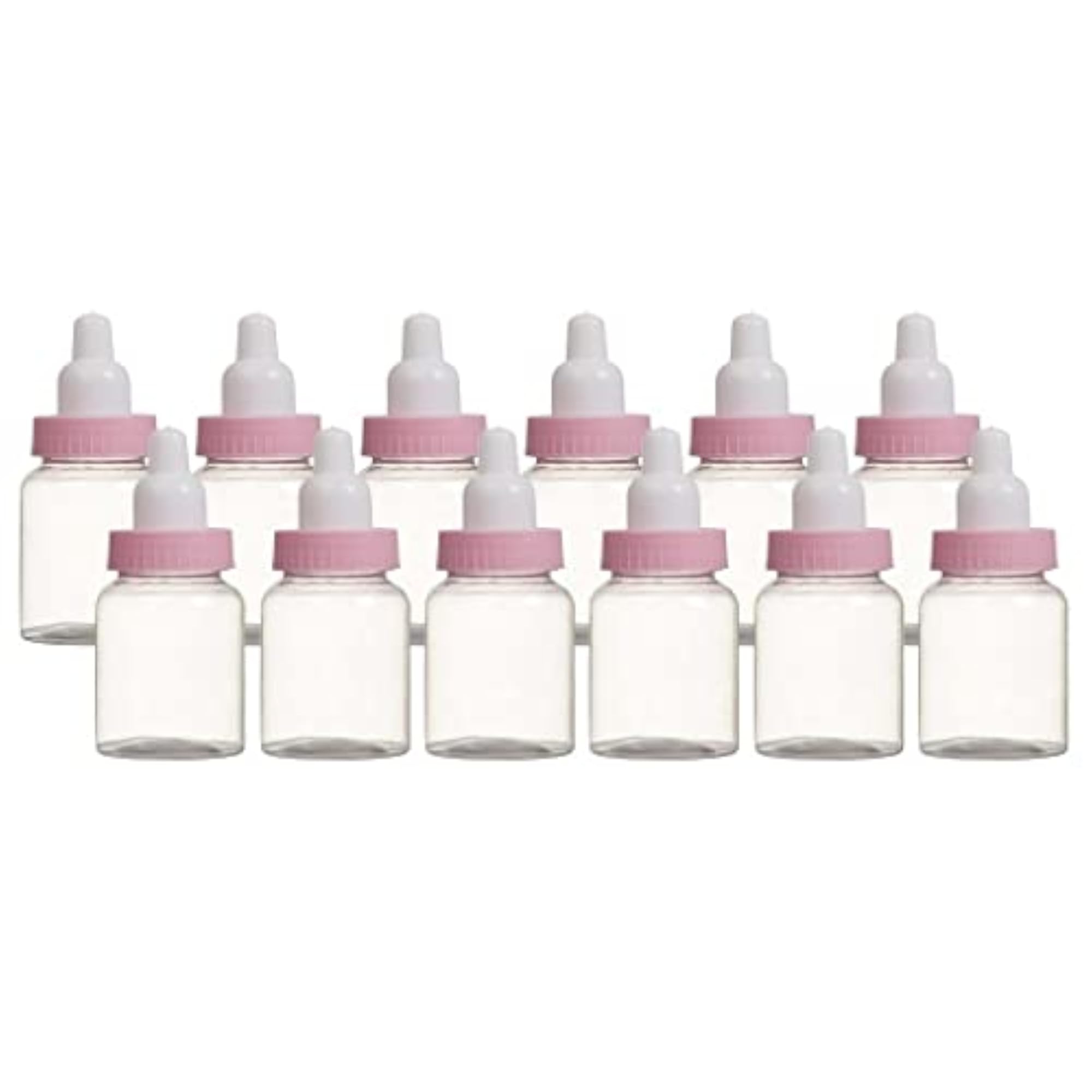 Candy Bottle Box for Baptism Birthday Party Decor, Pink