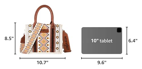 Image of Wrangler Aztec Tote Bag for Women Boho Shoulder Purses and Handbags