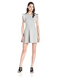 BCBGeneration Women's Ponte Flutter-Sleeve Dress