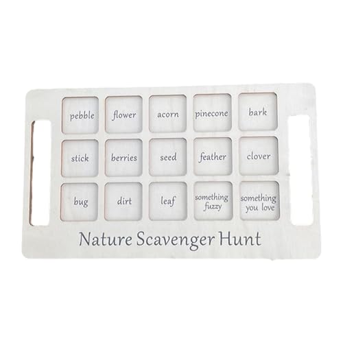 Nature Scavenger Hunting Board Outdoor for Kids