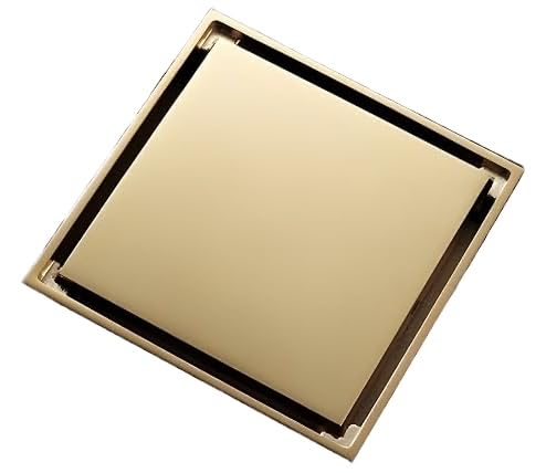 OVISES Gold Tile Insert Floor Drain: 5x5 Inches Stainless Steel ...