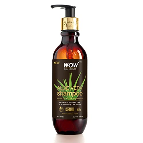 WOW Skin Science Aloe Vera Shampoo For Hydration And Soothing Scalp- For Dry, Weak, Dull Hair And Irritated Scalp – 250ml For Rs. 166 @ 56 %