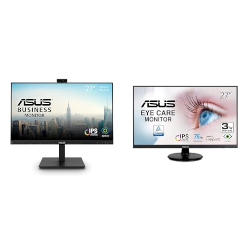 Image of ASUS 27 inch 1080P Video Conference & Monitor Bundle - 2MP Webcam, Mic Array, Speakers, IPS Panel, Flicker Free
