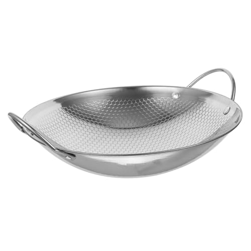 Cabilock 1 PC Stainless Steel Honeycomb Pot Non Stick Design for Outdoor Home Cooking Seafood Pot Compatible with Induction Gas Cookers Easy to Clean