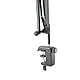 K&M 23840 Mikrofonarm Schwarz aus Stahl - 46-96 cm Länge - Gewindeanschluss mit 3/8“ und 5/8“ - ausrichtbar, stabil