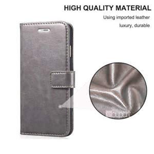 Image of Dkandy for Oneplus 11R 5G, Vintage Series Faux Leather Flip Wallet Case Stand with Card Holder & Magnetic Closure Flip Cover for Oneplus 11R 5G - Grey