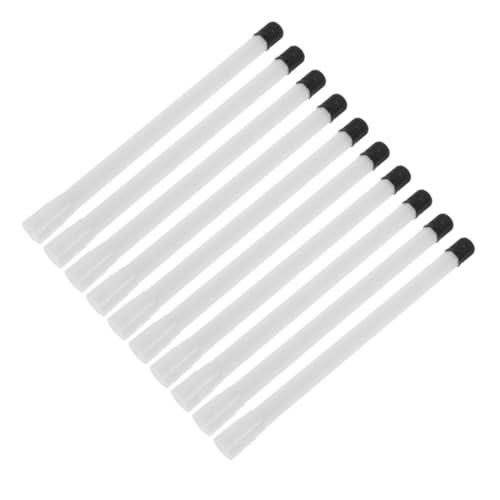 HONMEET Rallonge Droite Pour Valve De Pneu Double 125 Mm En Plastique Blanc, Lot De 10 Pièces, Kit De Gonflage Polyvalent Pour Camping-car, Vélo, Moto Et Poussette