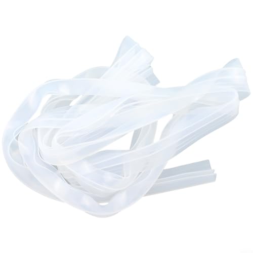 HEIBTENY Tira de sellado de puerta de ducha de goma en forma de F de 2 m para 6 mm para mamparas de ducha de vidrio, tira de sellado de huecos resistente al agua para umbral de recinto y sellado de