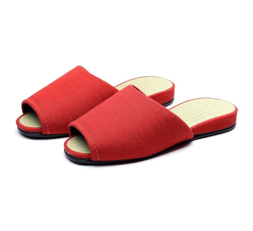 Japanese house tatami slippers（M: US/5~US/7 ） Women Mens Unisex Indoor Shoes Non-Slip men womens slippers japan bridesmaid gifts bride gifts